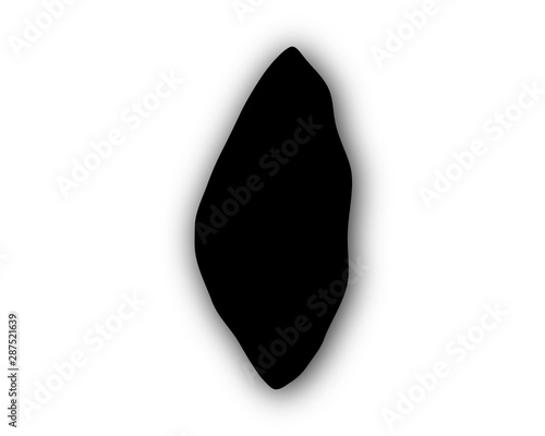 Karte von Tonga mit Schatten