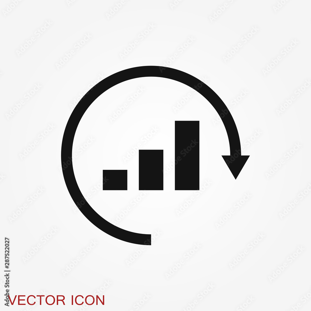 Analytics icon. Vector illustration style is flat iconic symbol Analytics icon. Vector illustration style is flat iconic symbol