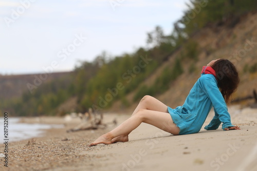young woman on the beach