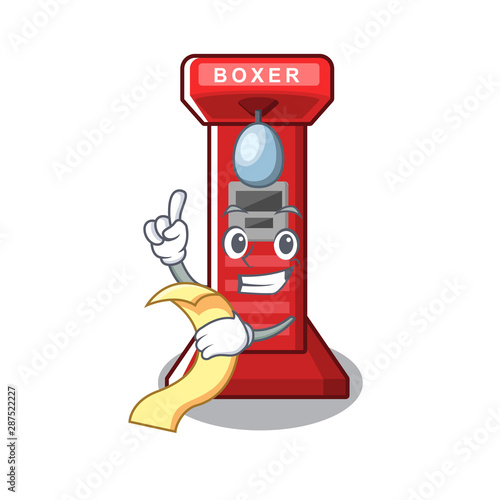 With menu boxing game machine in the character