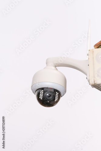 white round CCTV security camera for home security surveillance