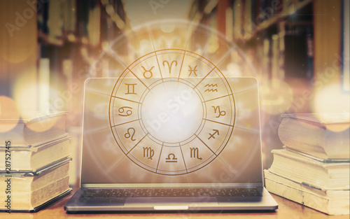 Принти на полотні Zodiac sign horoscope astrology and constellation study for foretell and fortune