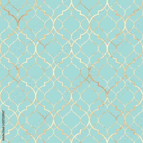 Abstract geometric seamless pattern. Oriental tiles. Vintage texture