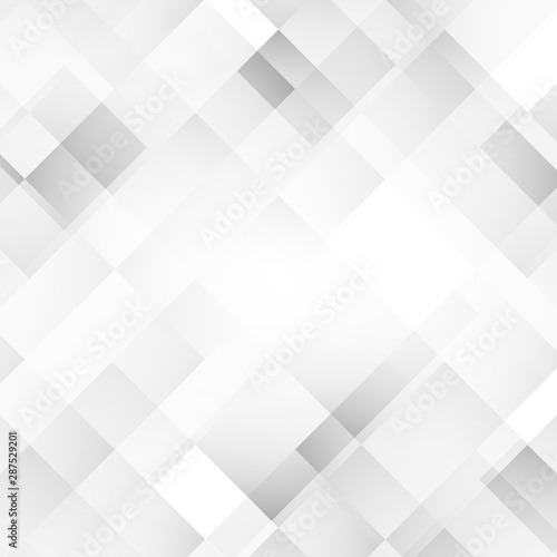 Abstract geometric white and gray color background. illustration.