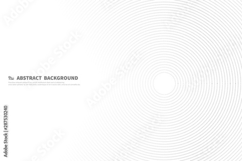 Abstract black line circle background of decoration tech artwork. illustration vector eps10