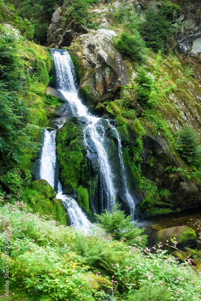waterfall at Triberg in the black forest area Germany waterfall at Triberg in the black forest area Germany
