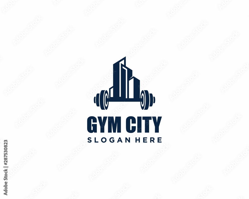 Gym City Logo design template