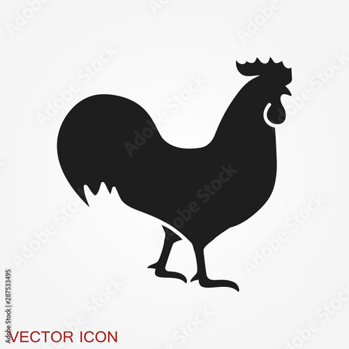 Canvas Print Cock icon