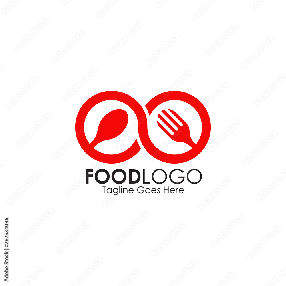 Food logo design with using fork and spoon icon logo icon symbol illustration template Food logo design with using fork and spoon icon logo icon symbol illustration template