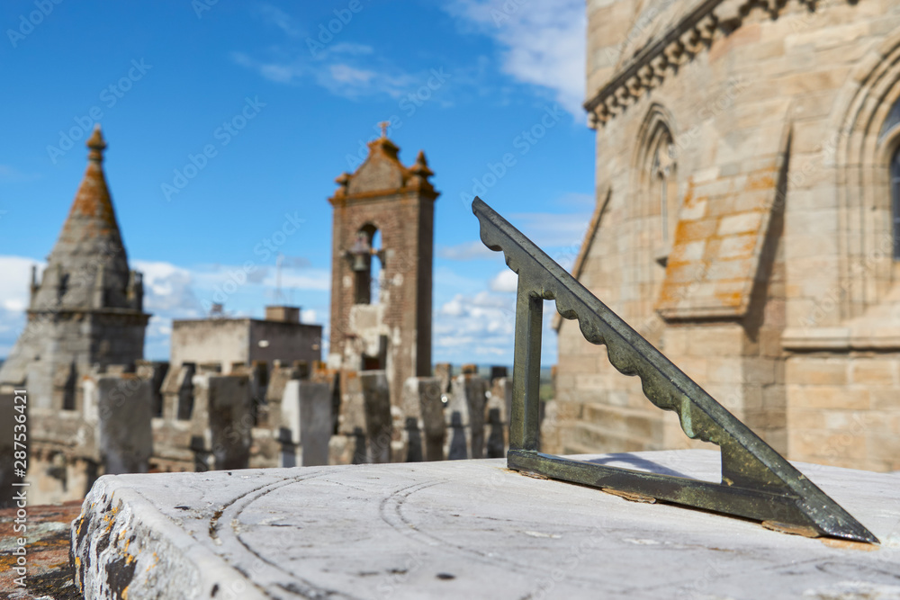 Sundial in the Cathedral of Evora, Portugal