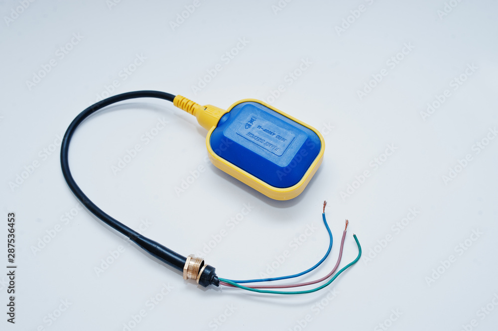 Aqua float switch sensor for water level controller. Aqua float switch sensor for water level controller.
