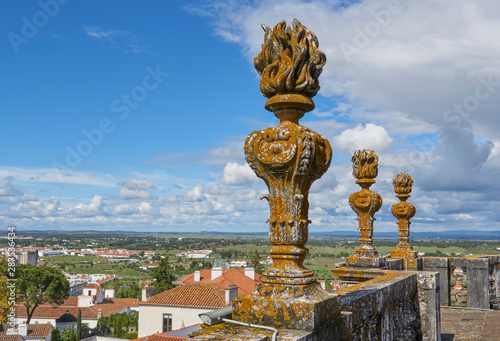Architectural details Cathedral of Evora, Portugal