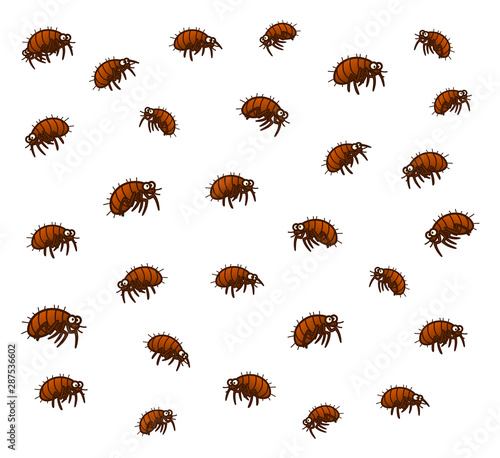 Many fleas