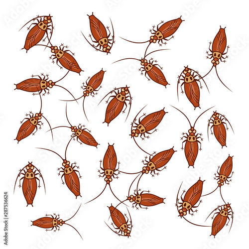 many cockroaches