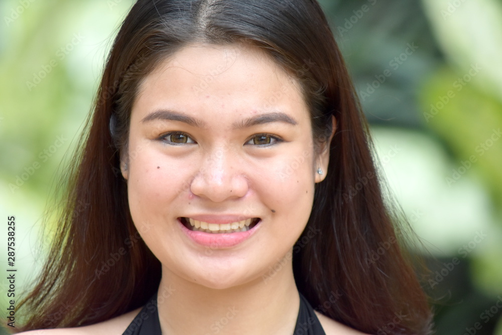 A Smiling Attractive Diverse Female A Smiling Attractive Diverse Female