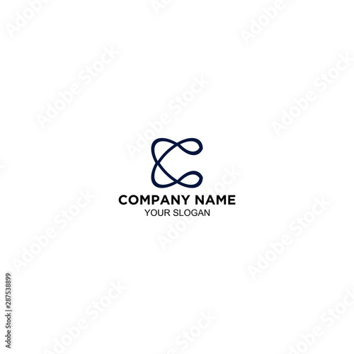 C Abstract Logo Stock Vector