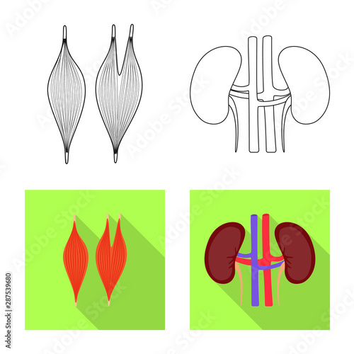 Vector illustration of biology and scientific logo. Set of biology and laboratory vector icon for stock.