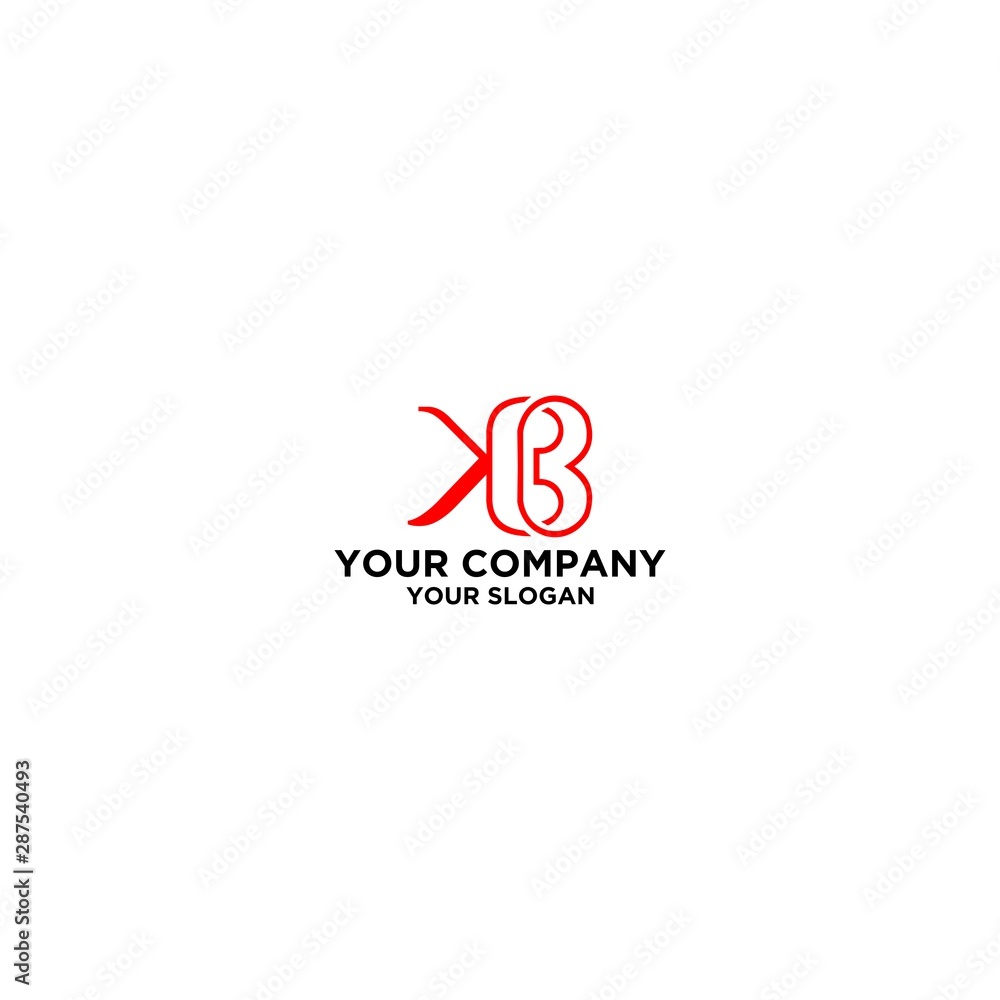 K and B Logo Design Vector K and B Logo Design Vector