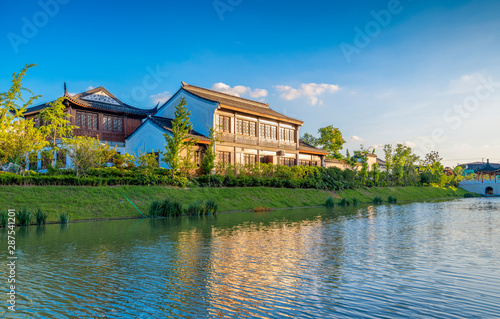 Antique buildings in Gucun Town, Baoshan District, Shanghai, China photo