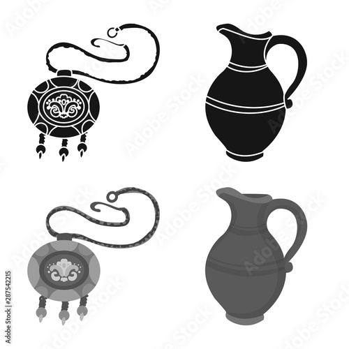 Vector design of culture and sightseeing icon. Set of culture and originality stock vector illustration.