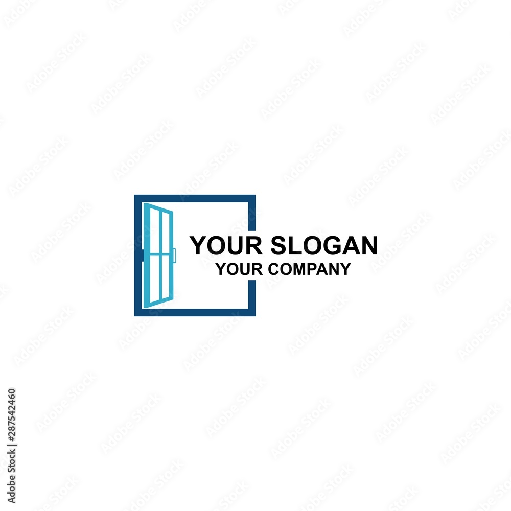 Simple Window Logo Design Template Simple Window Logo Design Template