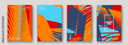 Modern cover collection design. Abstract retro 90s style texture of colorful neon lines. Striped trends background. Future geometric patterns. Design presentations, print, flyer, business cards