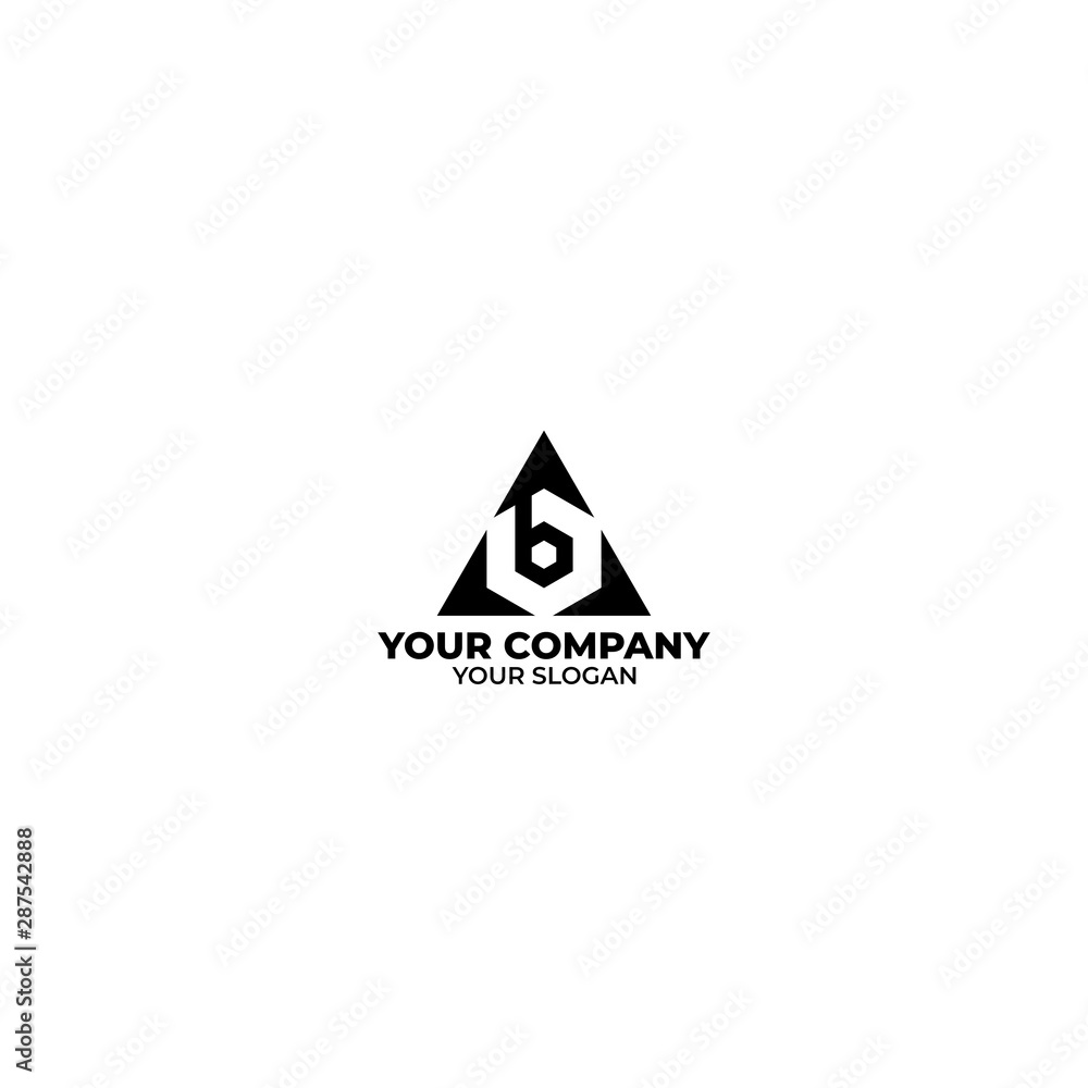 Triangle B Logo Design Vector Triangle B Logo Design Vector