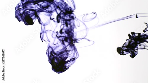 blue liquid splash isolated on white background