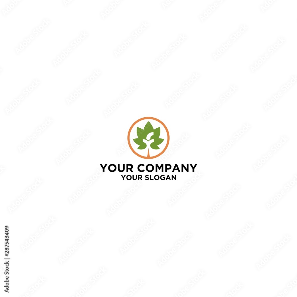 YF Circle flower Logo Design YF Circle flower Logo Design