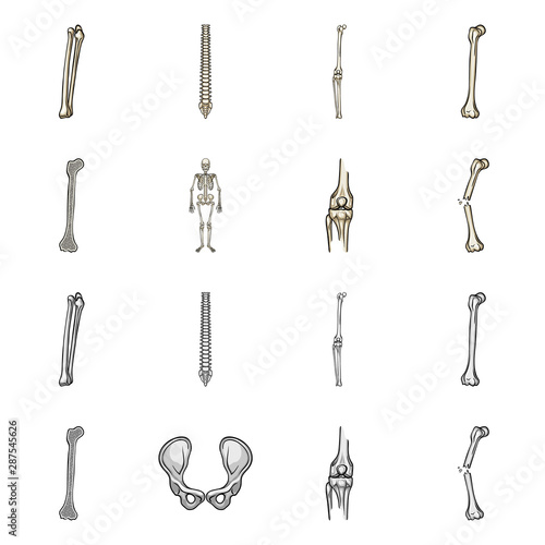 Isolated object of medicine and clinic logo. Set of medicine and medical stock symbol for web.