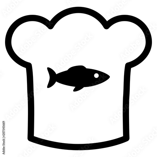 Fisch und Kochhaube