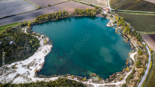 Lago Azzurro, Monselice, scatto da drone photo