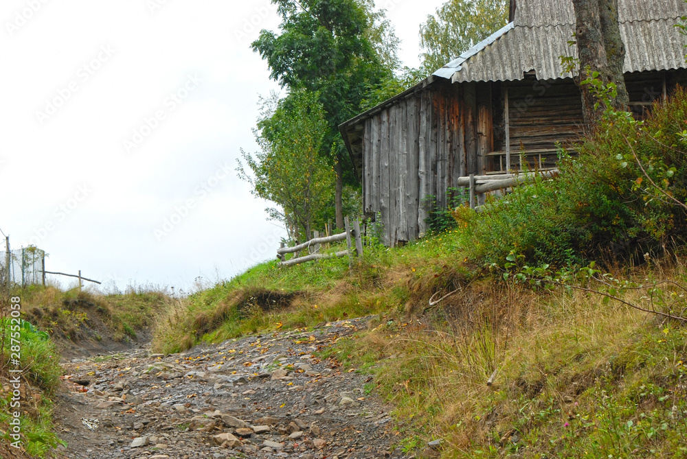 Ancient wooden barn Ancient wooden barn