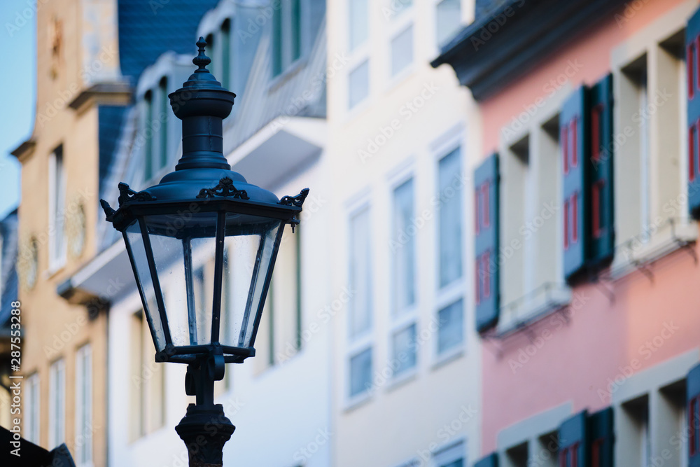 Historic street lamp in Bonn