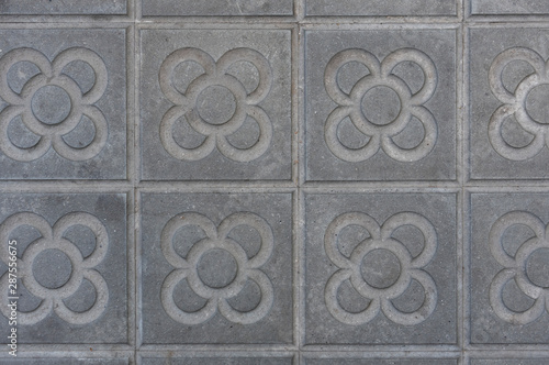 typical modernist tile from Barcelona, designed by architect Gaudi
