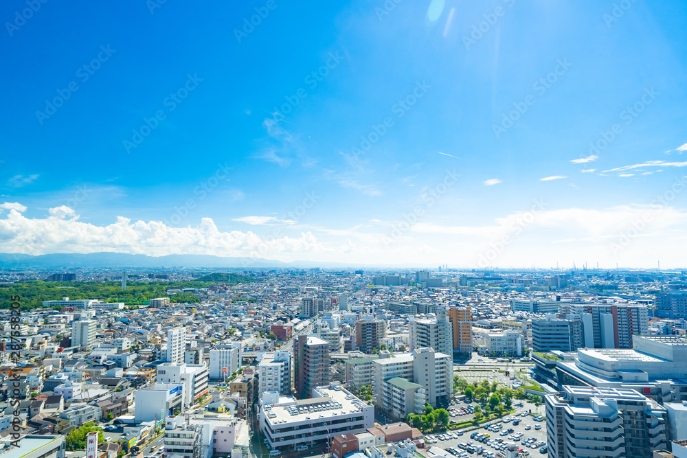 Obraz premium Miejski krajobraz Osaki