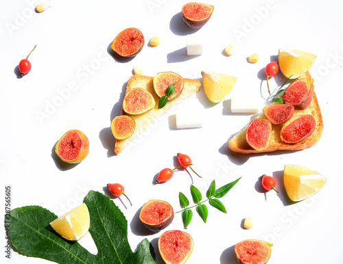 Fototapeta Naklejka Na Ścianę i Meble -  set of fruits and vegetables isolated on white