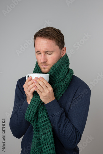 Man is sick