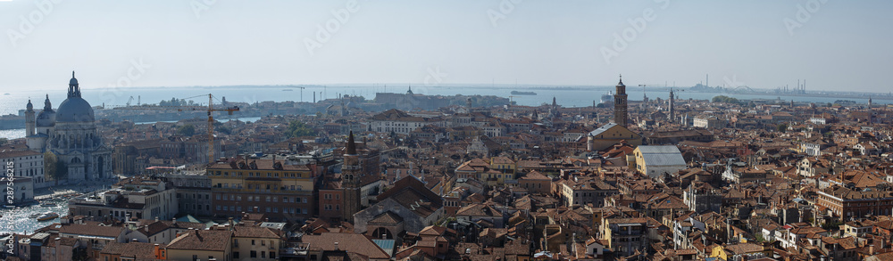 panorama of the city of venice in italy