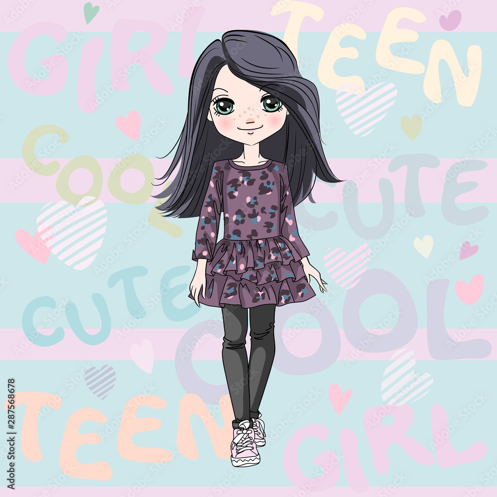 Vector baby girl Vector baby girl