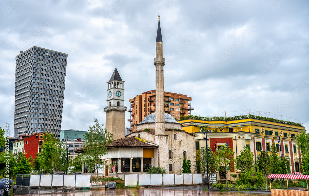 The Et'hem Bey Mosque in Tirana, Albania