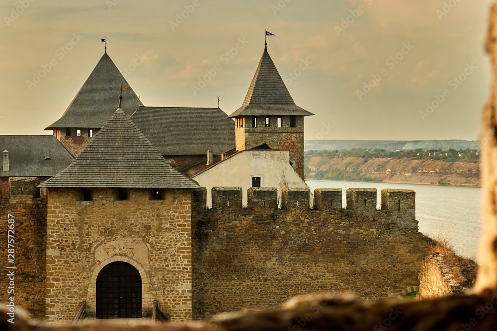 Medieval fortress in the Khotyn town Ukraine Medieval fortress in the Khotyn town Ukraine
