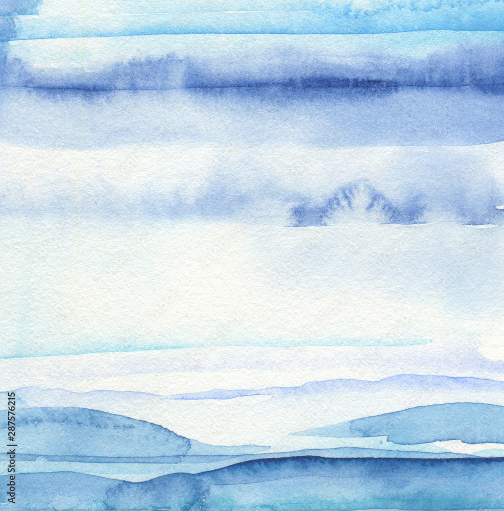 Fototapeta premium Abstract watercolor brush strokes painted background. Texture paper.