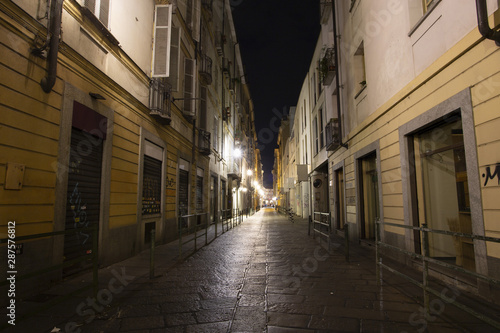 The town of Turin in Italy photographed at night © Jon