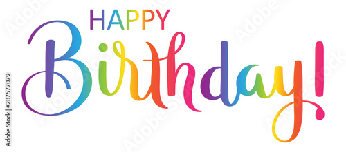 HAPPY BIRTHDAY! vector brush calligraphy banner