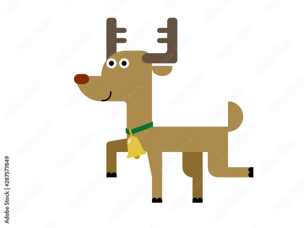 かわいいトナカイのイラスト02 Stock Vector Adobe Stock