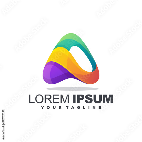 awesome letter a logo design