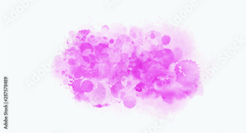 Pink watercolor background for your design, watercolor background concept, vector.
