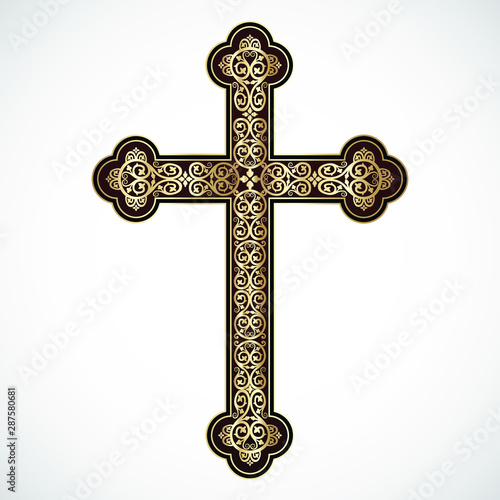 golden ornamental elegant cross