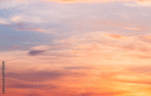 Fototapeta Naklejka Na Ścianę i Meble -  .colorful dramatic sky with cloud at sunset